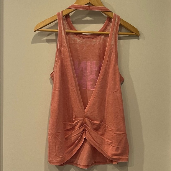 Spiritual Gangster Light Movement Open Back Pink Shine Light Tank - Picture 4 of 6